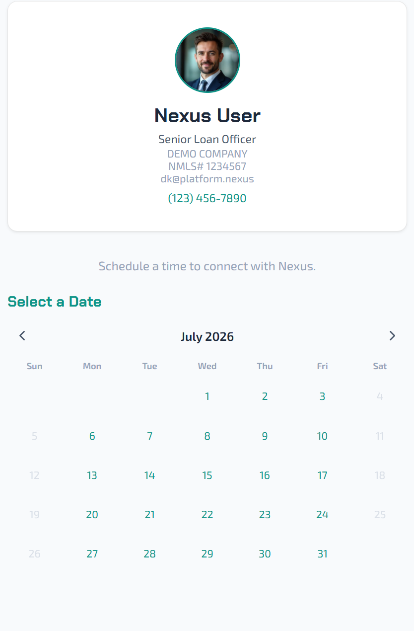 Booking Page