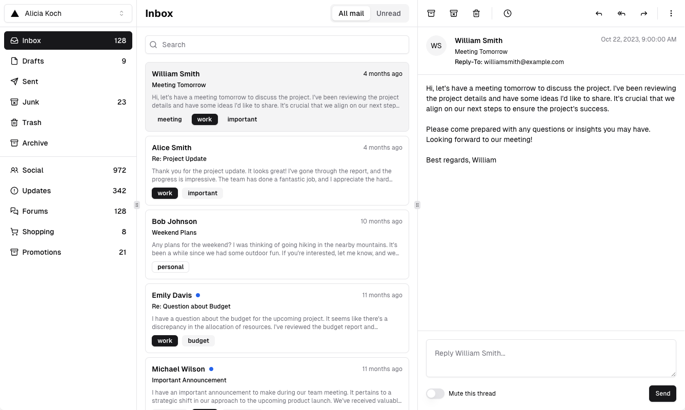 NEXUS platform dashboard